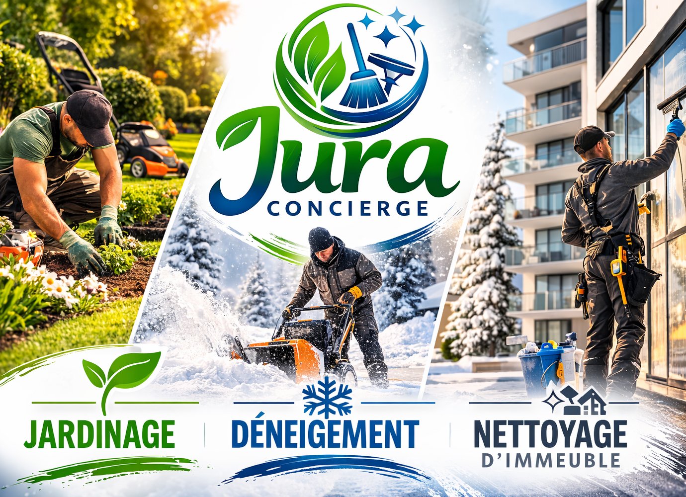 Jura Concierge à Courrendlin : jardinage, déneigement, nettoyage d’immeuble